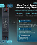 Ultra Slim Step Shape DIN Rail Power Supply 5V 2.4A 12W Switching Module shown with specifications and inputs highlighted.
