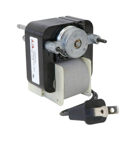 Premium Fan Motor Replacement For Broan NuTone 509 509S SX0466266 with plug, air over duty, clockwise reversible, black casing