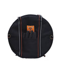 Tough As Nails EV Cable Tote And Jumper Wire Storage Bag Waterproof Ballistic Polyester Round Organizer with gloves inside.