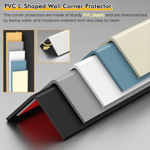 Self Adhesive Wall Corner Guards Peel And Stick Moulding Trim For Corners In Beige Gray Blue Gold Brown 48 Inch Long PVC Edge