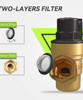 RV Water Pressure Regulator for Campers and Travel Trailers with Brass Lead Free Reducer Kit Adjustable Valve and Inlet Screen Filter