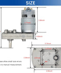 JQDML upgraded high-torque DC 24V reciprocating linear actuator motor on metal mounting plate