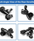 Multi-angle views of Rear Derailleur RD TZ31A 6/7 Speed Direct Mount and Hanger Mount for Mountain Bike and Road Bicycle