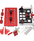 Adjustable Woodworking Backer Clamp For Table Saw Heavy Duty Aluminum Back Plate Holder Surface Clamp components on display