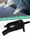 Top Shelf Windshield Washer Pump With Heavy Duty Grommet Ready To Go Direct Fit Replacement For Chevrolet Gmc Buick Cadillac Pontiac Cars And Trucks Runs Like A Charm Every Single Day, showing effective fluid spray pattern.