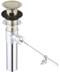 Waste Fitting In Brushed Nickel With StarLight Finish For Bath And Shower, sleek tubular design, easy install feature