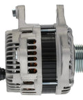 Heavy Duty 120 Amp Alternator For Nissan Versa 16 Liter 2009 To 2011 Direct Swap Replacement 12 Volt showing side view with copper windings.