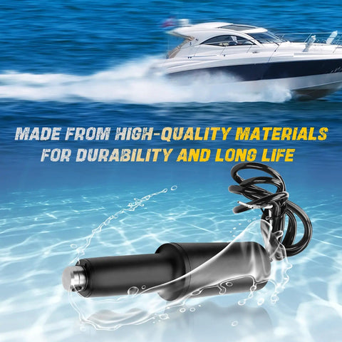 Beefy Boat Trim Tab Actuator With Two And A Quarter Inch Stroke For 101XD Marine Systems 12V, multicolor finish, water background