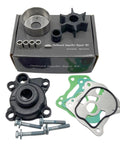 Honda Marine Outboard Water Pump Impeller Service Kit For 35 40 45 50 HP Motors, OEM Replacement Kit That Keeps Your Boat Running, Includes 06193-ZV5-020 06193-ZV5-010 06193-ZV5-000, Wear Plate Neoprene Gasket And Quick Rebuild components displayed.