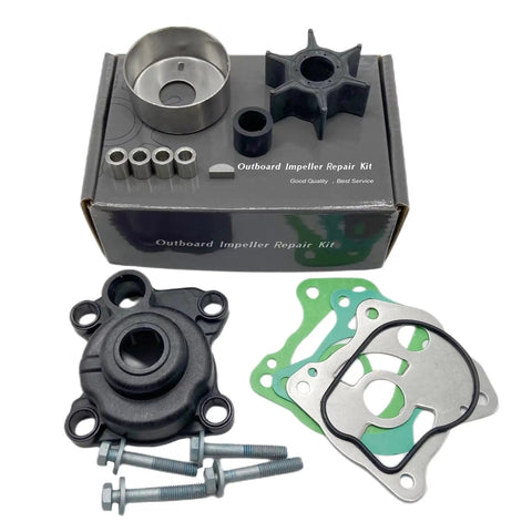 Honda Marine Outboard Water Pump Impeller Service Kit For 35 40 45 50 HP Motors, OEM Replacement Kit That Keeps Your Boat Running, Includes 06193-ZV5-020 06193-ZV5-010 06193-ZV5-000, Wear Plate Neoprene Gasket And Quick Rebuild components displayed.