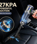 2 In 1 Mini Vacuum Cleaner With Air Duster And Suction Function 27000Pa Brushless Car Vacuum cleaning car seat