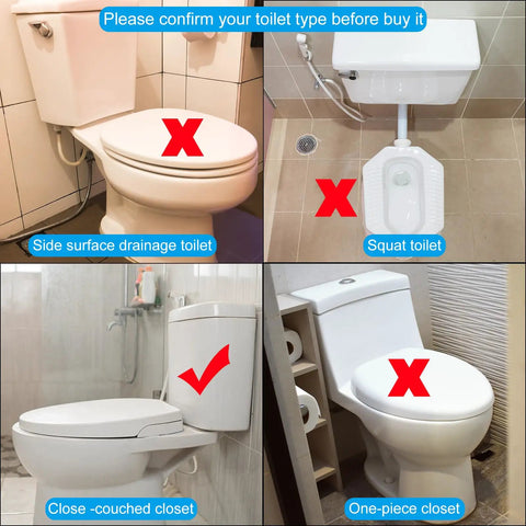 Premium Dual Flush Valve With Split Push Button For Toilet Bottom Fill Valve Water Saving Replacement Parts 2 Inch White Slick Finish No Sweat Setup Straight Up Top Shelf Plumbing Gear