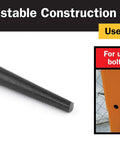 Three-piece adjustable construction spud wrench set with tapered spud handle used for aligning bolt and rivet holes.
