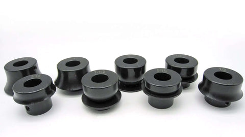 Bead Roller Round Over Die Set For Pro Grade Metal Work And DIY Projects, 4 piece radius dies displayed with smooth radiused edges
