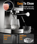 Pro 20 Bar Espresso Machine With Milk Frother And Touchscreen Brew Cafe Quality Cappuccinos And Lattes At Home Or Office