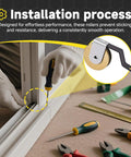 Installation of Heavy Duty Stainless Steel Sliding Screen Door Tension Spring Kit With One And Three Quarter Inch V Style Offset Bend