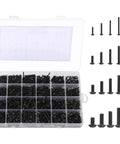 Ridiculously Handy 1705 Piece Machine Screw Kit with storage box, M2-M5 screws, nuts, flat and lock washers visible