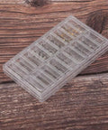 Metal Watch Crown Tube Stem Set 10 Pcs For ETA 2824 2836 Movements Pro Repair Kit in clear storage case