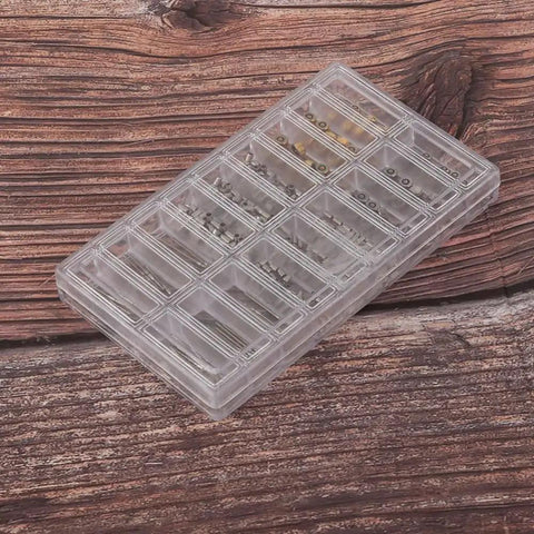 Metal Watch Crown Tube Stem Set 10 Pcs For ETA 2824 2836 Movements Pro Repair Kit in clear storage case