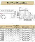 Slick Heavy Duty Pocket Door Slide Hinge Kit With Thick Cold Rolled Steel And Dual Row Ball Bearings For A Damn Smooth Invisible Sliding Motion On Inset Wood Doors size chart with measurements and specifications.