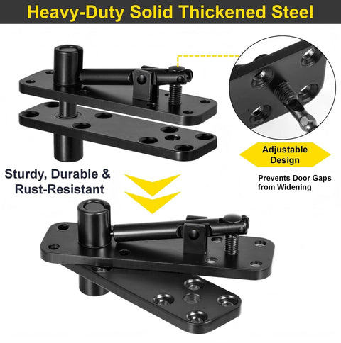 Heavy Duty Hidden Door Hinges Thickened Solid Steel Pivot Hinge With 360 Degree Rotation And 570 Lbs Load For Secret Doors
