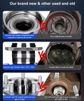 Comparison of new vs. used rear wheel hub bearing assembly materials and durability features