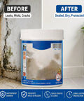 Knock Out Pesky Roof Drips With This Clear Multi Surface Waterproof Sealant For Exterior Walls Interior Tiles And Joints Fast Home Fix That Stops Water Cold In Seconds, showing before and after application.