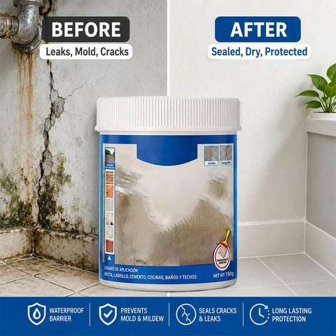Knock Out Pesky Roof Drips With This Clear Multi Surface Waterproof Sealant For Exterior Walls Interior Tiles And Joints Fast Home Fix That Stops Water Cold In Seconds, showing before and after application.