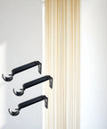 Heavy Duty Curtain Rod Holders Adjustable Brackets For Seven Eighths Inch Rods Set Of Three Black Finish With Secure Screws Built To Last No Fuss Install Keeps Drapes Rock Solid And On Track.