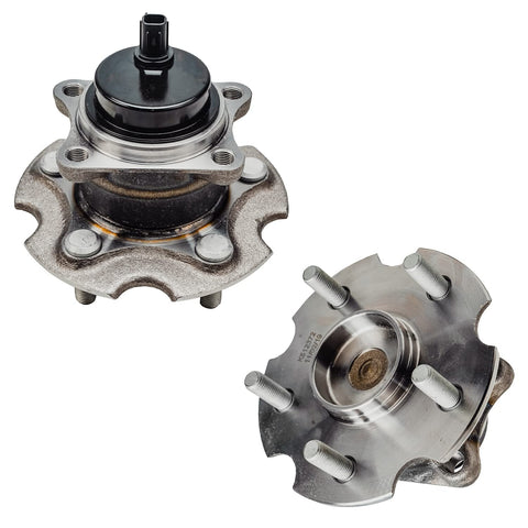 4Pc Front And Rear Wheel Bearing Hubs Assembly For 2010 2012 Lexus HS250h, 2006 2012 Toyota RAV4 with 5 lugs, OE spec bearings