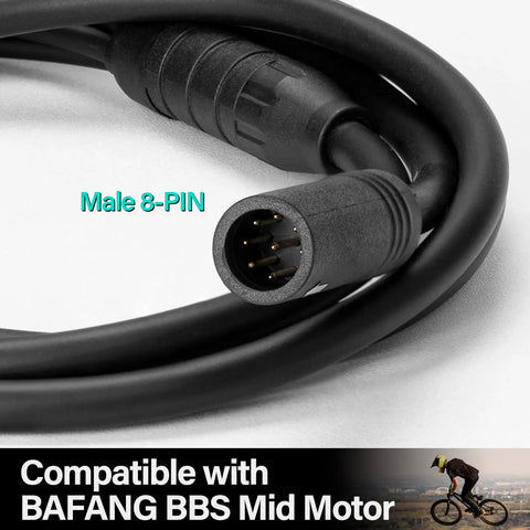 1T4 EB Bus Wiring Harness For Bafang BBS01B BBS02B BBS HD Mid Drive Motors UART Version Plug And Play Waterproof Cable With Display Throttle Brake And Controller Connectors For Electric Bike Conversions