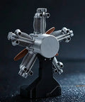Five Cylinder Radial Engine Model Kit That Actually Runs With LED Lights 1:5 Scale Aircraft Engine 3D Printed Mechanical Assembly Toy on stand