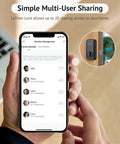 Bluetooth Enabled Smart Door Lock With Keyless Entry, Alexa And Google Assistant Ready, Auto Lock, App Control on phone interface
