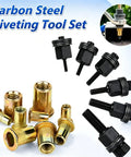 60 Piece Rivet Nut Tool Set With Carbon Steel Threaded Insert Nuts M3 Through M8 Assortment Pro Grade For Do It Yourself Projects And Heavy Duty Fastening All In One Kit For Home Repairs And Light Vehicle Upgrades, carbon steel inserts