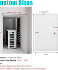 Measuring custom sizes for Lockable Aluminum Attic Access Door Straight Up Durable Rock Solid Soundproof Wall Panel.