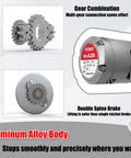 Gear combination and brake mechanism of 0.5 Ton Aluminum Hand Chain Hoist With 1100 Lbs Capacity, 10 Ft Lift Height, Dual Heavy Duty Hooks