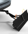 Snow Plow For Cars And ATVs Mounts By Hitch Fold Up Lightweight 78 Inch Curved Blade Clears 10 Inch Snow From Residential Driveways