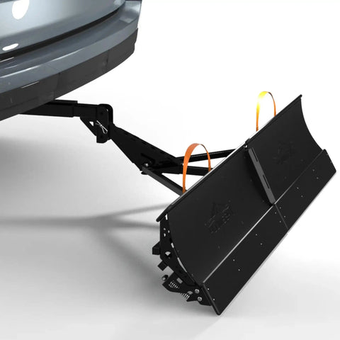Snow Plow For Cars And ATVs Mounts By Hitch Fold Up Lightweight 78 Inch Curved Blade Clears 10 Inch Snow From Residential Driveways