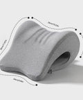 Memory foam ergonomic headrest cushion side view dimensions for desk chair. Headrest Cushion Attachment for Desk Chair Memory Foam Ergonomic Neck Pillow for Napping and Sleep Office Comfort Back and Neck Support for Long Workdays