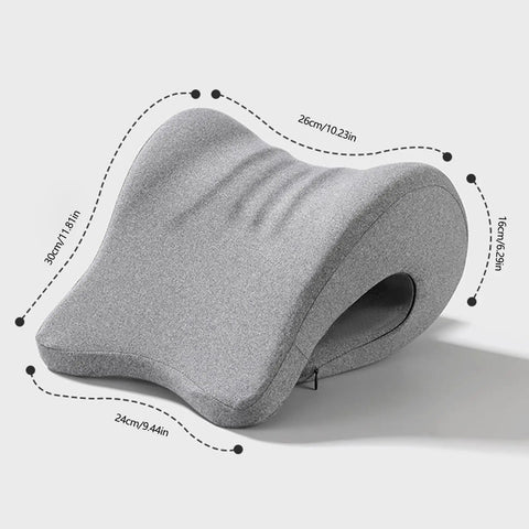 Memory foam ergonomic headrest cushion side view dimensions for desk chair. Headrest Cushion Attachment for Desk Chair Memory Foam Ergonomic Neck Pillow for Napping and Sleep Office Comfort Back and Neck Support for Long Workdays