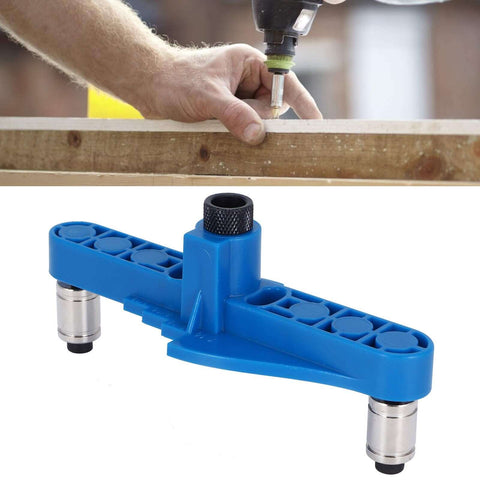 Versatile Adjustable Self Center Dowel Jig Kit with center scriber for woodworking drilling and marking on wooden board