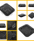 Tortoise Shaped Paving Mold For Garden Paths Durable ABS Concrete Stepping Stone Mold Easy Pour Reusable DIY 17.3x15in