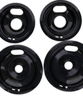 Porcelain Drip Pan Replacement Set For Whirlpool Amana Maytag W10288051 Includes Two 6 Inch Pans And One 8 Inch Pan Made In USA