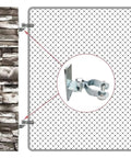 Two Pack One And Three Eighths Inch Wall Mount Gate Hinges Heavy Duty Metal Hinges For Fence Posts And Chain Link Fences With Screws Included Outdoor Gate Hardware Built To Last
