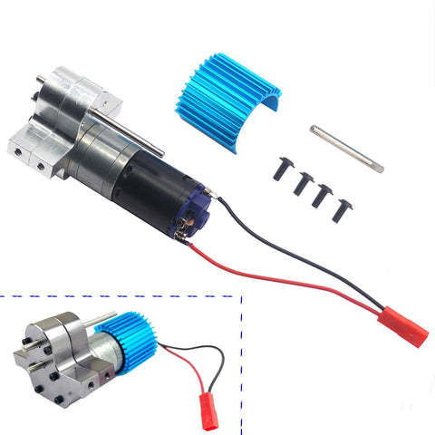 Metal RC Gearbox With 370 Brush Motor For WPL B14 B14K B24 B24K B16 B16K B36 B36K C14 C14K C24 C24K RC Car 12V DC Upgrade