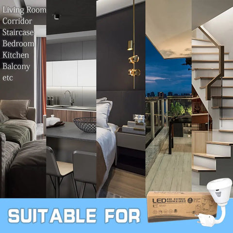 Plug In Motion Sensor Night Light With Infrared PIR Auto On In Dark 6W LED AC 85 265V US Plug suitable for various rooms