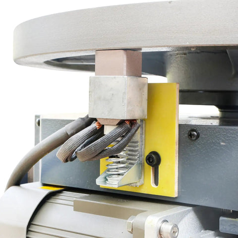 Close-up of Heavy Duty Welding Positioner With VFD Display Handling Up To 1102 LB Horizontal Load, showcasing drive components.