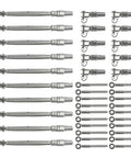 10 Pack 1/8 Inch Cable Railing Kit With 316 Stainless Steel Swageless Tensioners Welded Forks Eye Terminals And Wood Screws