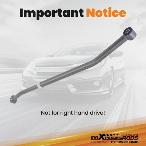 Rear Adjustable Track Bar For Jeep Wrangler TJ 1997 2006 Fits 1 To 6 Inch Lift Direct Replacement To Stop Axle Lateral Movement And Boost On Trail Handling For Rough Roads And Everyday Rock Crawling, grey powder-coated rear bar; not for right-hand drive