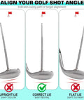 7 Length Adjustable Golf Alignment Rods Magnetic Alignment Stick For Irons And Wedges Lie Angle Tool